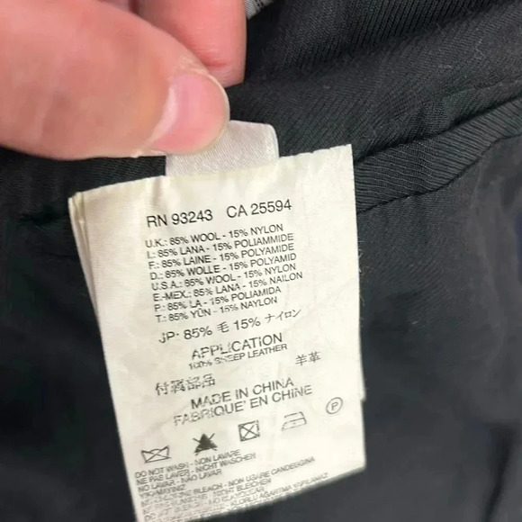 Diesel black  gold wool blend coat - Picture 10 of 14